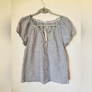 Gap Blue and White, Striped Top